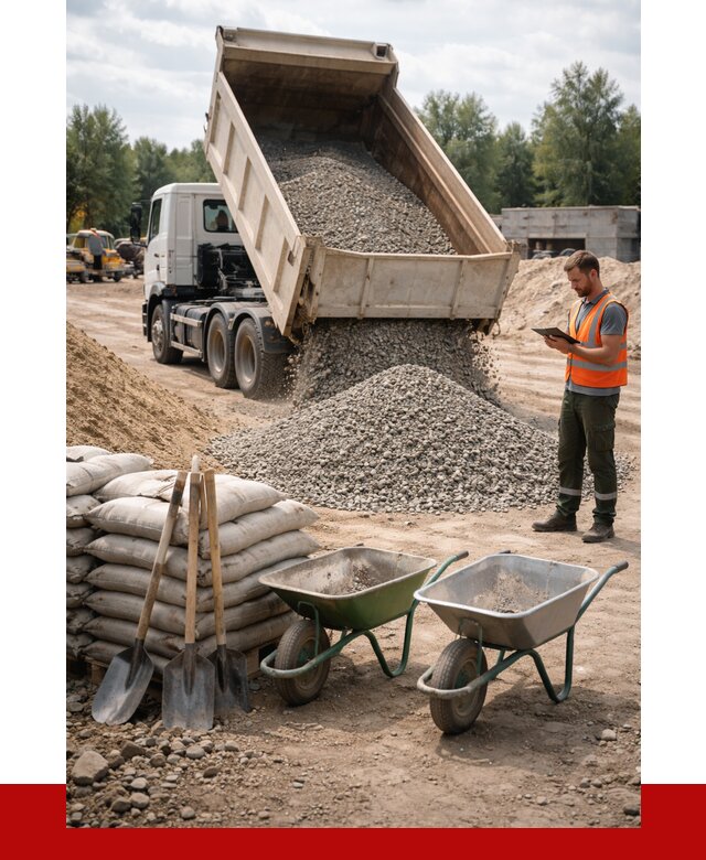 Доставка нерудных материалов в Подольске от 1250 руб. | ПРОНЕРУДПдл