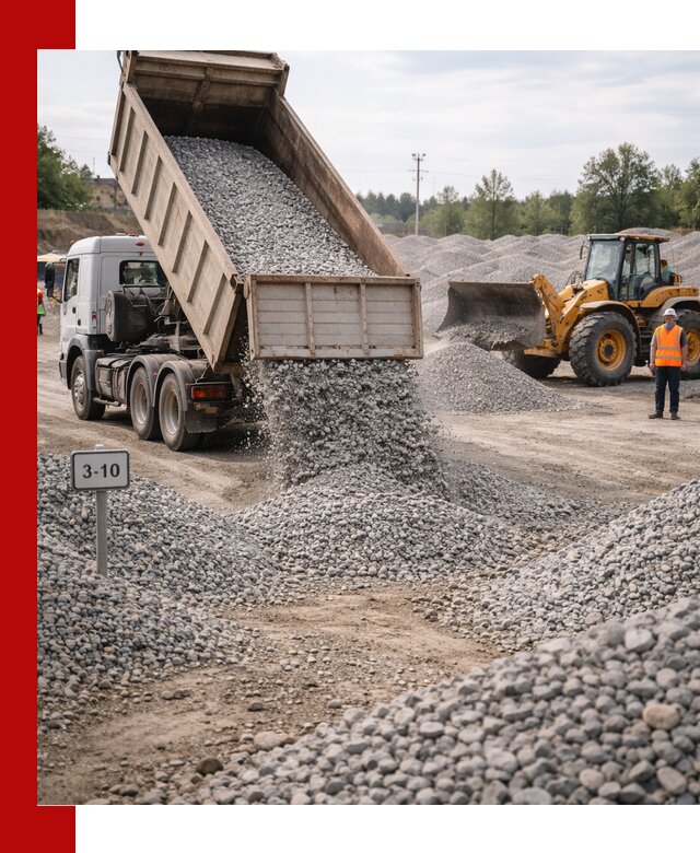 Гранитный щебень фракции 3–10: доставка и продажа в Подольске