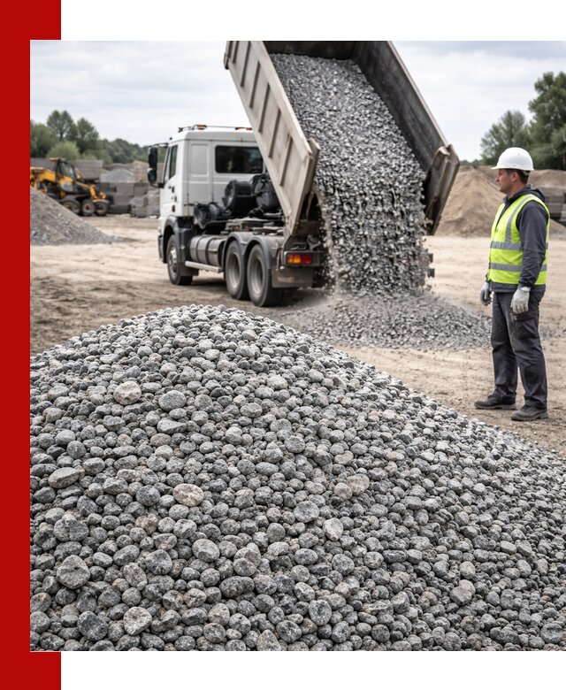 Доставка и продажа гранитного щебня фракции 5-20 в Подольске