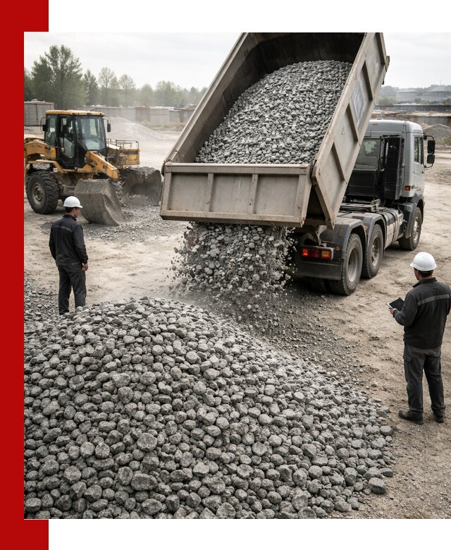 Доставка гранитного щебня фракции 20-40 в Подольске