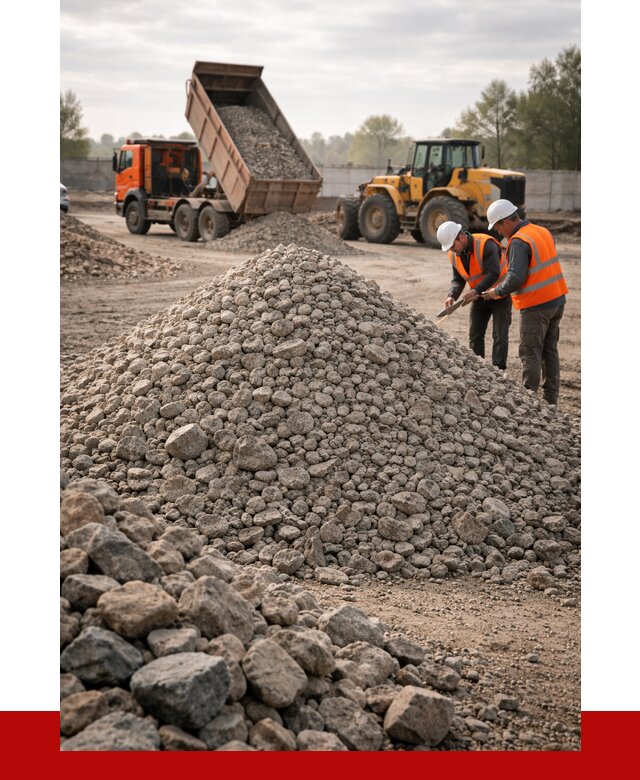 Гранитный щебень фракция 40-70 в Подольске от 2605 руб ПРОНЕРУДПдл