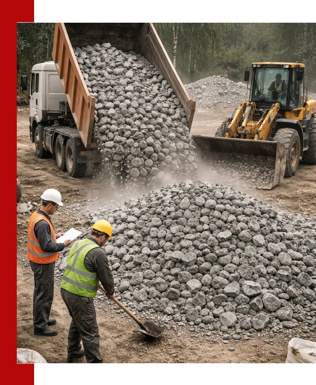 Гранитный щебень фракция 70-150 доставка в Подольске