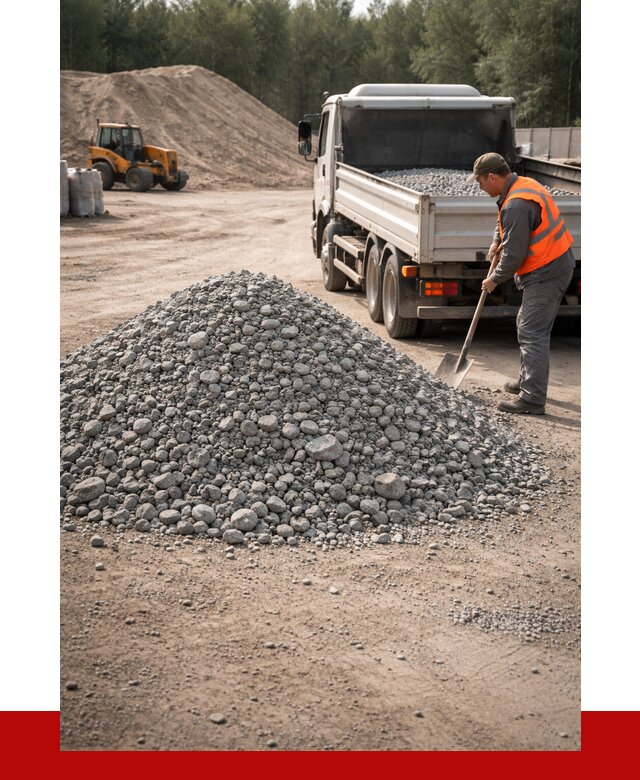 Гравийный щебень фракция 5-10 в Подольске от 2292 р. | ПРОНЕРУДПдл