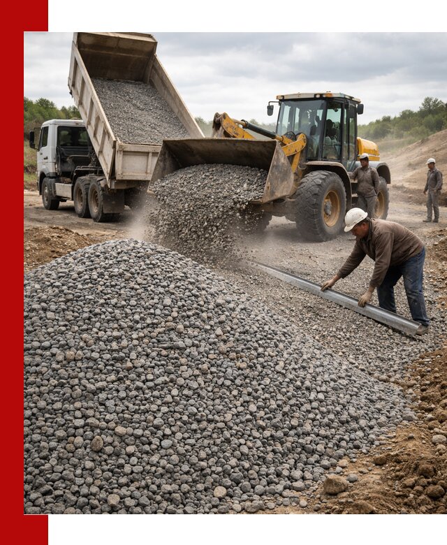 Гравийный щебень фракция 5-20 с доставкой в Подольске