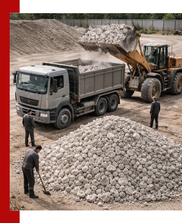 Известняковый щебень фракция 70–150 с доставкой в Подольске