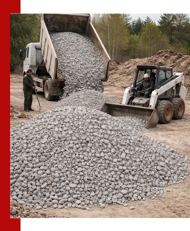 Доставка доломитового щебня в Подольске напрямую от карьера