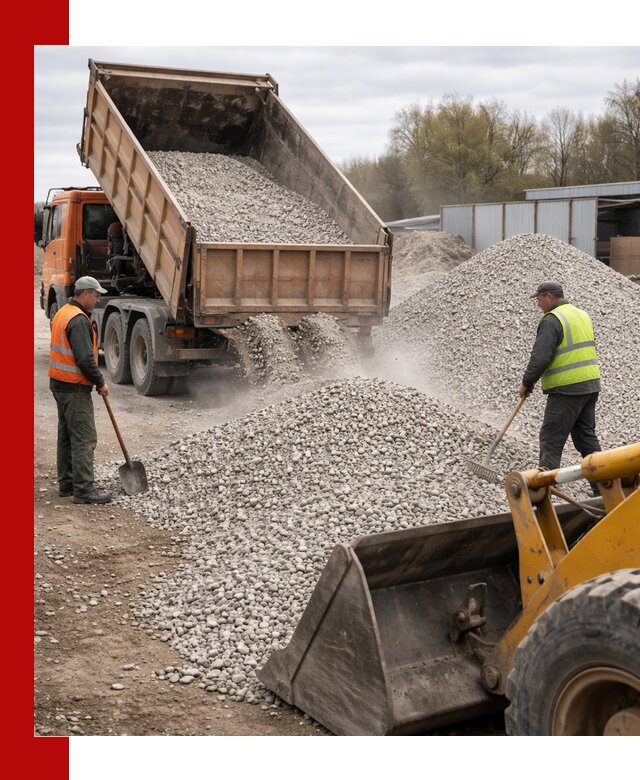Доломитовый щебень фракции 5-20 с доставкой в Подольске