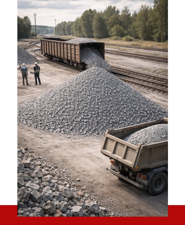 Железнодорожный щебень 20-60 в Подольске от 1771 р. | ПРОНЕРУДПдл
