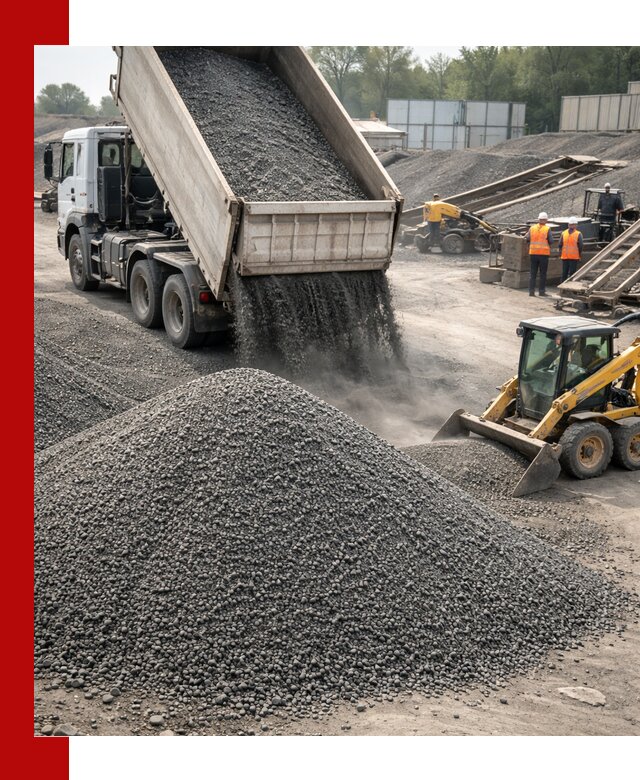 Вторичный щебень фракция 0–5 с доставкой в Подольске