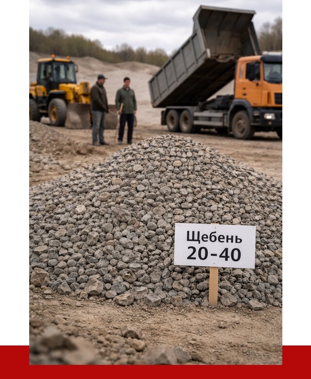 Бетонный щебень фракция 20-40 в Подольске от 2552 р. | ПРОНЕРУДПдл