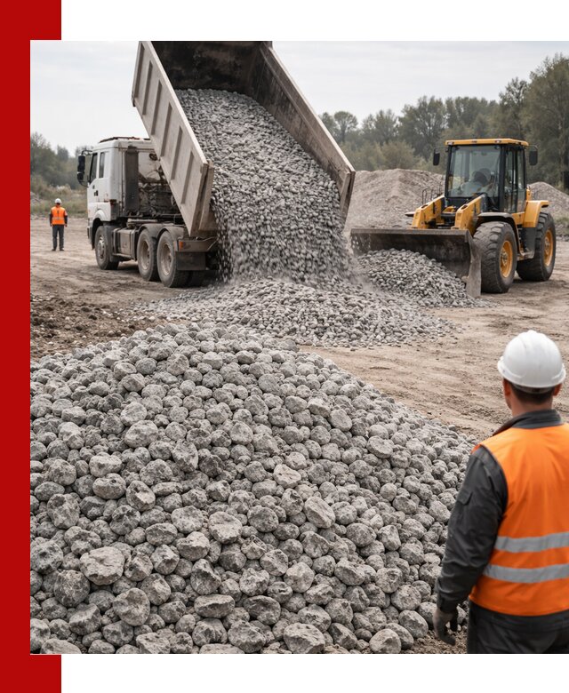 Доставка бетонного щебня фракции 20-40 в Подольске