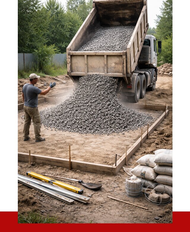 Купить щебень для фундамента в Подольске от 4688 р. | ПРОНЕРУДПдл
