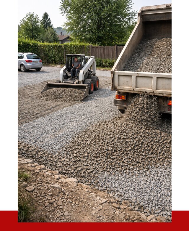 Щебень для парковки в Подольске с доставкой от 1250 р.| ПРОНЕРУДПдл