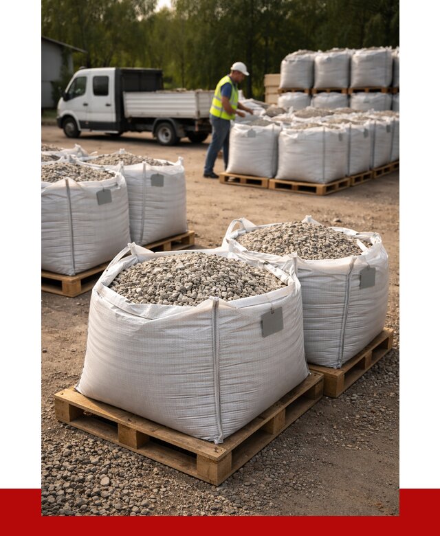 Щебень в мешках с доставкой в Подольске от 4376 р. | ПРОНЕРУДПдл