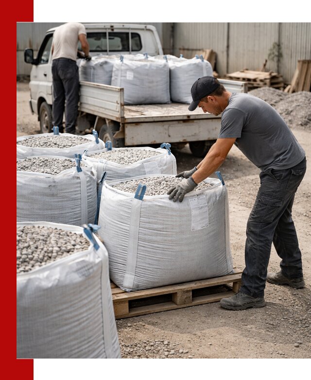 Доставка щебня в мешках по выгодным ценам в Подольске