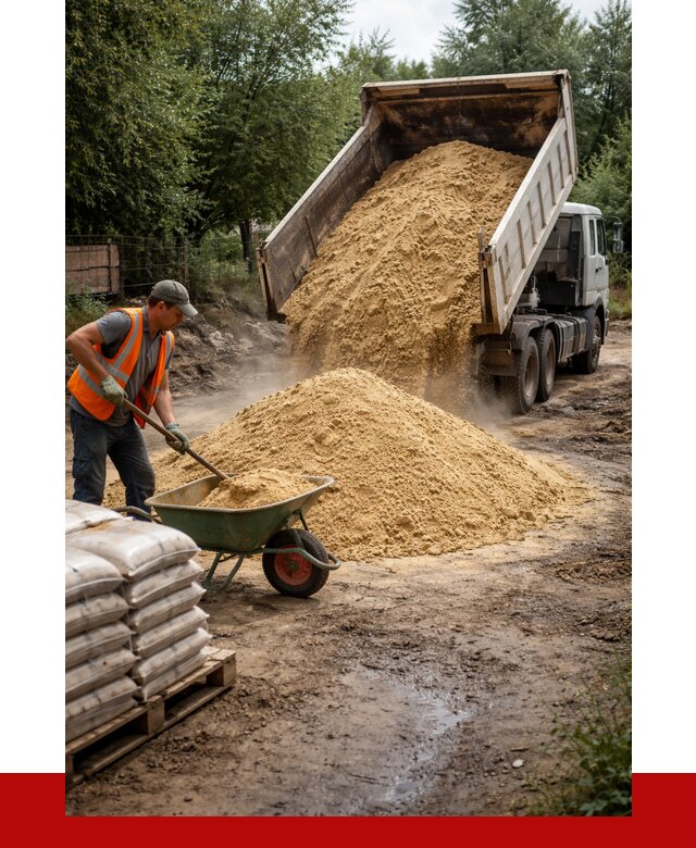 Купить песок с доставкой в Подольске от 1875 р. | ПРОНЕРУДПдл
