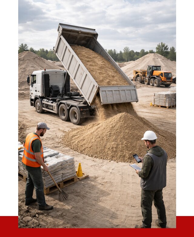 Карьерный песок с доставкой в Подольске от 3750 р. ПРОНЕРУДПдл