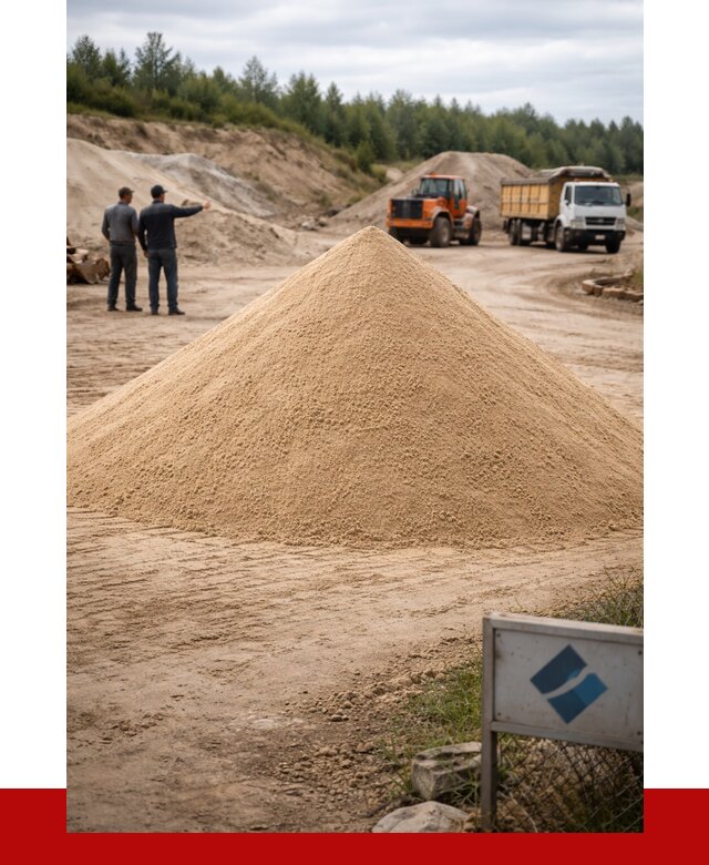 Карьерный песок навалом в Подольске от 1875 р. | ПРОНЕРУДПдл