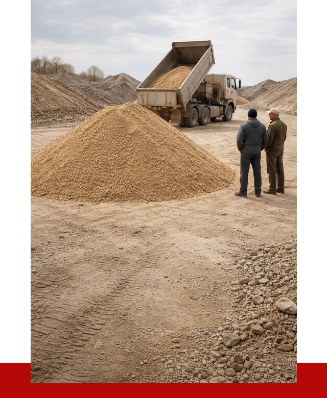 Карьерный песок крупнозернистый в Подольске от 8855 р | ПРОНЕРУДПдл