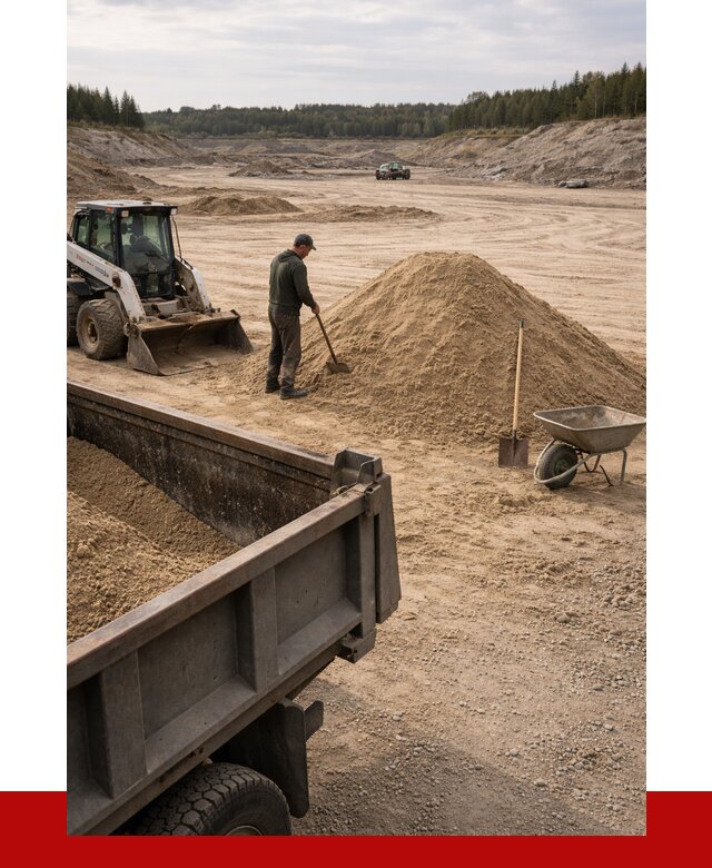 Карьерный песок среднезернистый в Подольске, от 2292 р. ПРОНЕРУДПдл