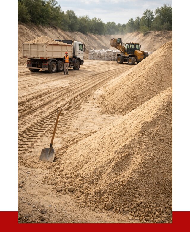 Карьерный песок мелкозернистый в Подольске от 9376 р. | ПРОНЕРУДПдл