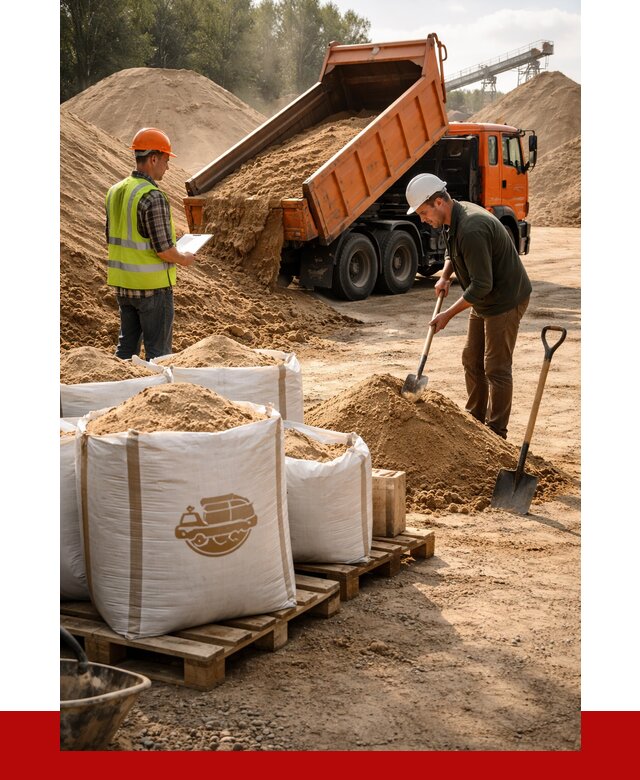 Строительный песок в Подольске от 2292 р. с доставкой, ПРОНЕРУДПдл