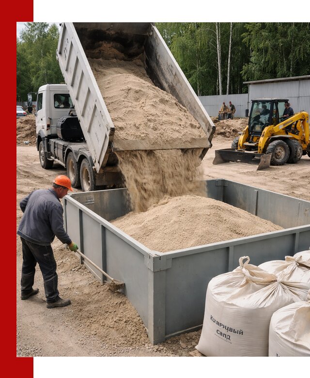 Кварцевый песок для фильтра в Подольске — доставка и качество