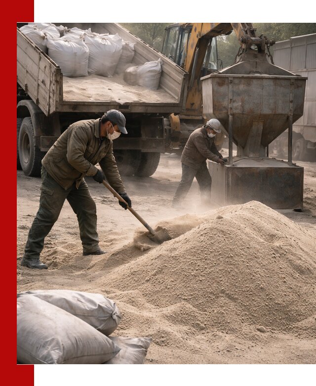 Кварцевый песок для пескоструя в Подольске — доставка и качество