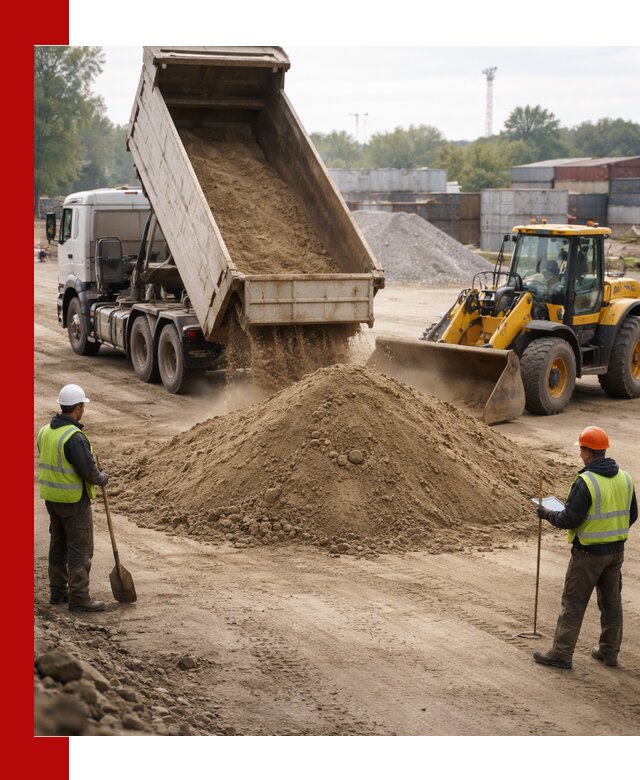 Доставка и продажа пескогрунта оптом и в розницу в Подольске