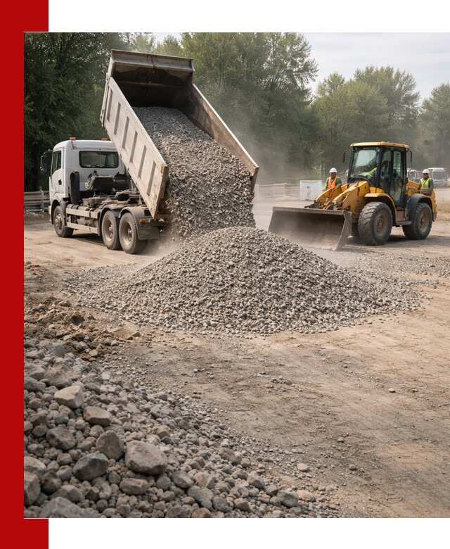 Гравий фракция 5–20 доставка в Подольске оптом и в розницу