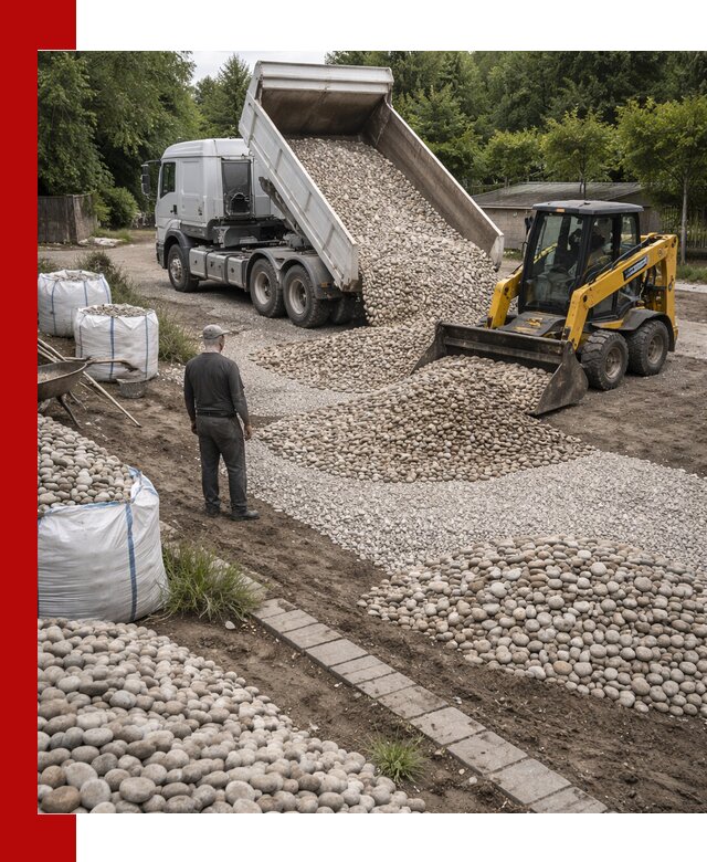 Доставка морской гальки оптом и в розницу в Подольске