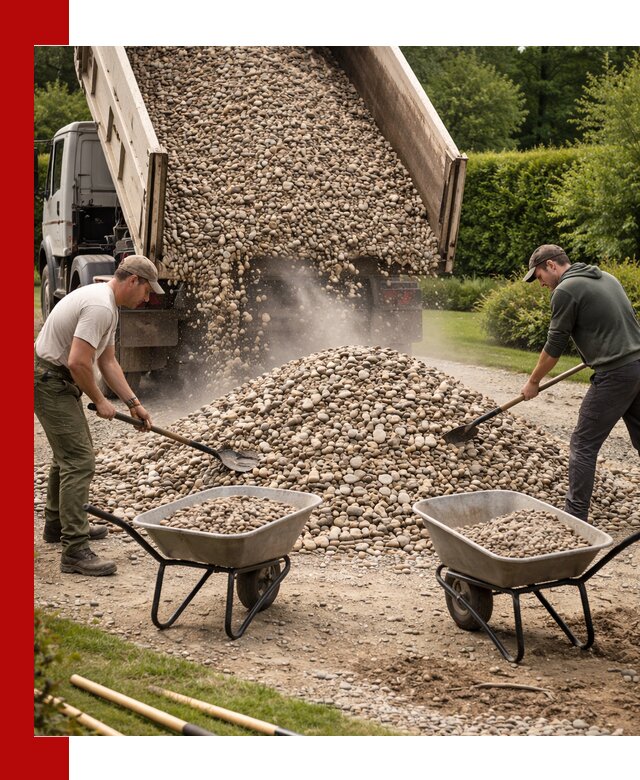 Доставка и продажа декоративной гальки в Подольске