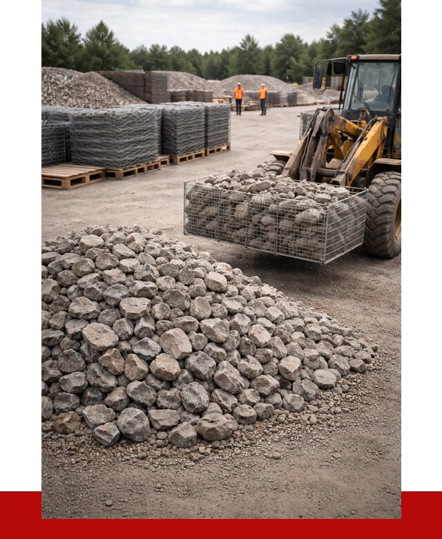 Камень для габионов фракция 70-150 в Подольске от 4376 р. | ПРОНЕРУДПдл