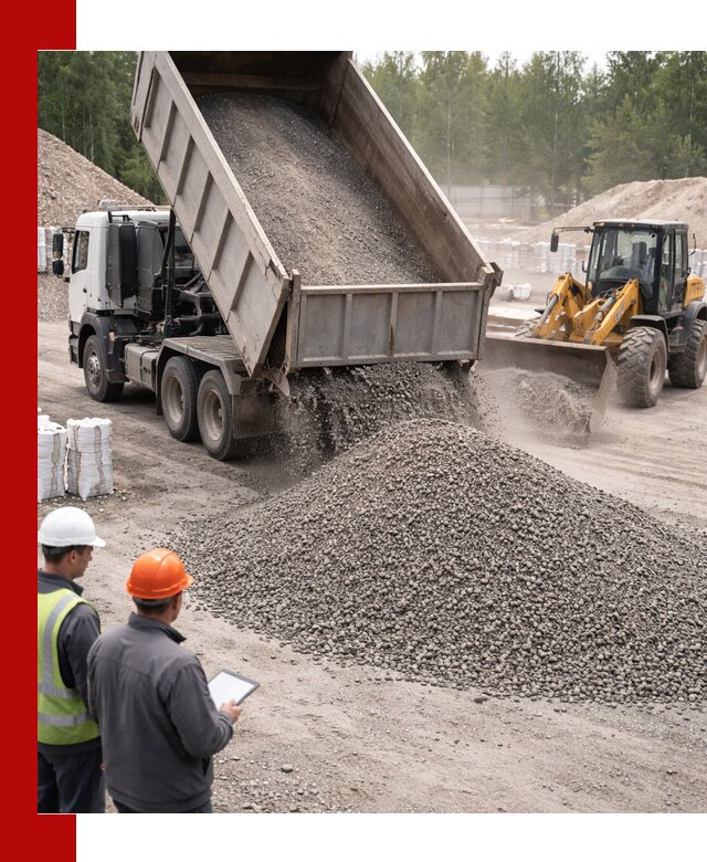 Доставка и продажа гранитного отсева 0-10 в Подольске