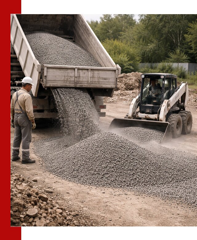 Доставка гравийного отсева 0-5 в Подольске оптом и в розницу