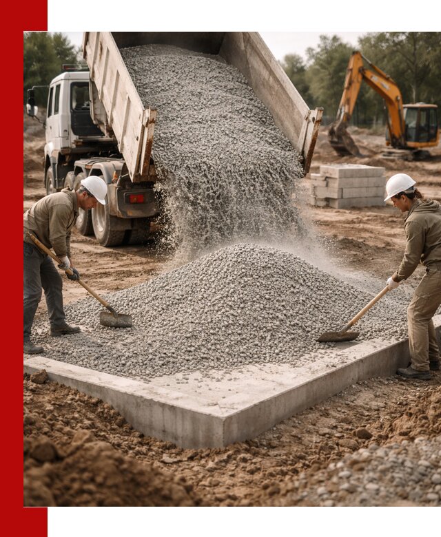 Доставка и продажа отсева для бетона в Подольске