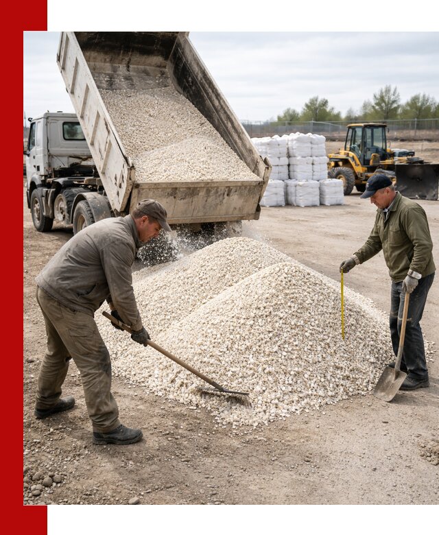 Мраморная крошка с доставкой и разгрузкой в Подольске