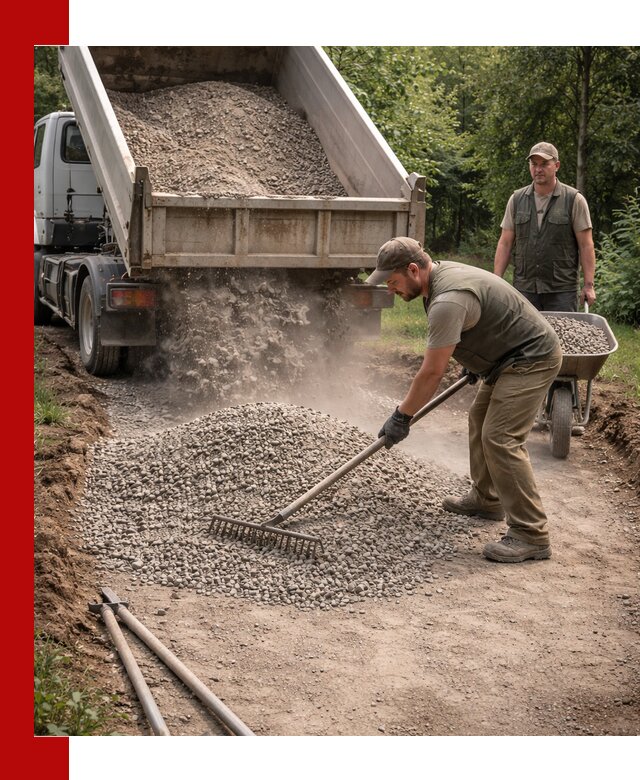 Каменная крошка для дорожек с доставкой в Подольске