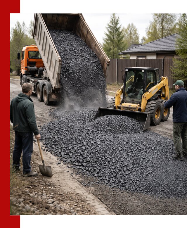 Крошка габбро с доставкой в Подольске для строительных работ