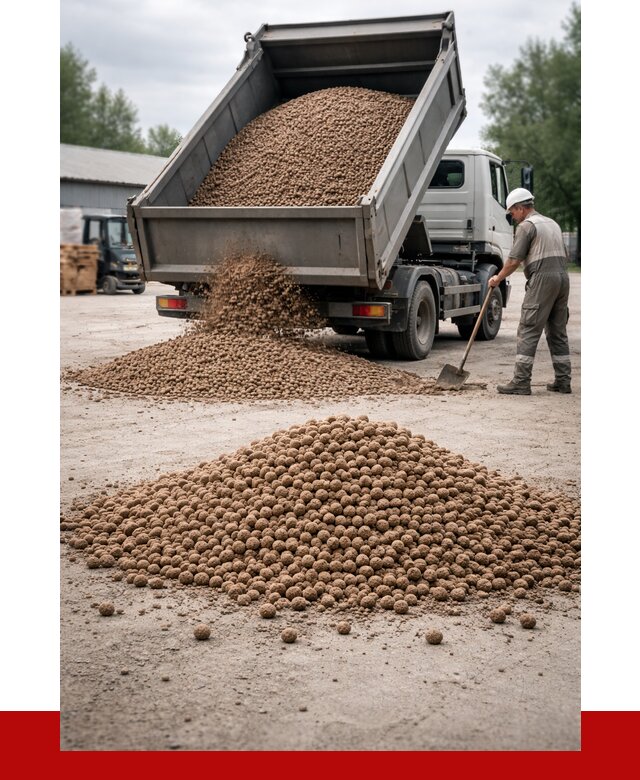 Керамзит с доставкой в Подольске от 4376 р. за м3 | ПРОНЕРУДПдл