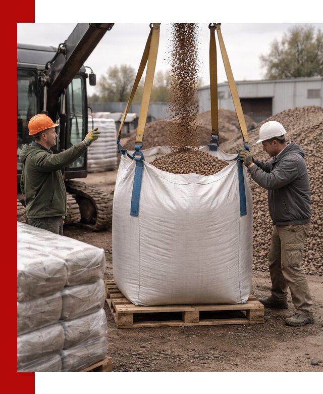 Керамзит в биг-бегах с доставкой в Подольске