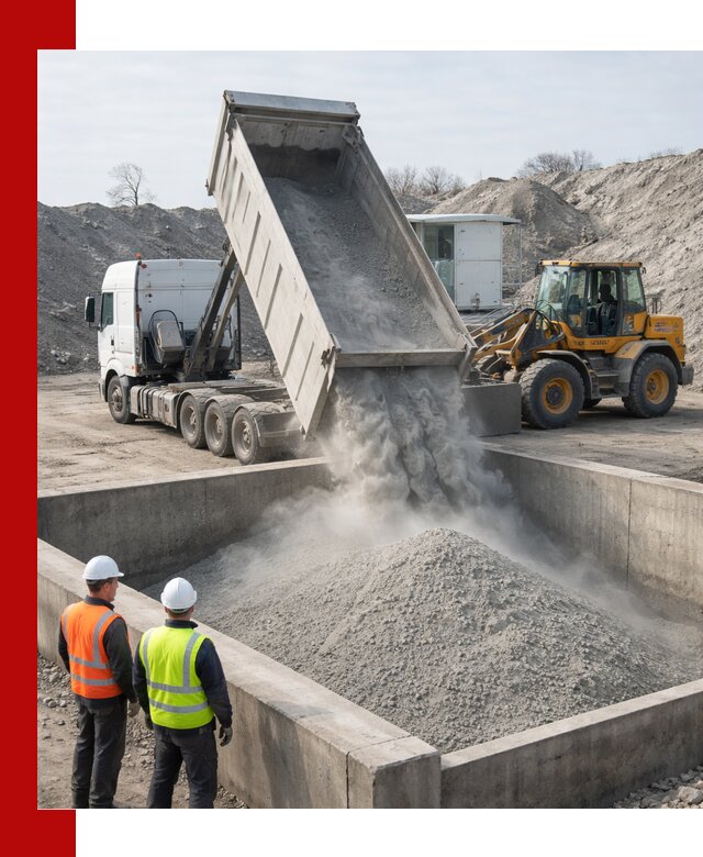 Доставка цемента навалом в Подольске крупными партиями