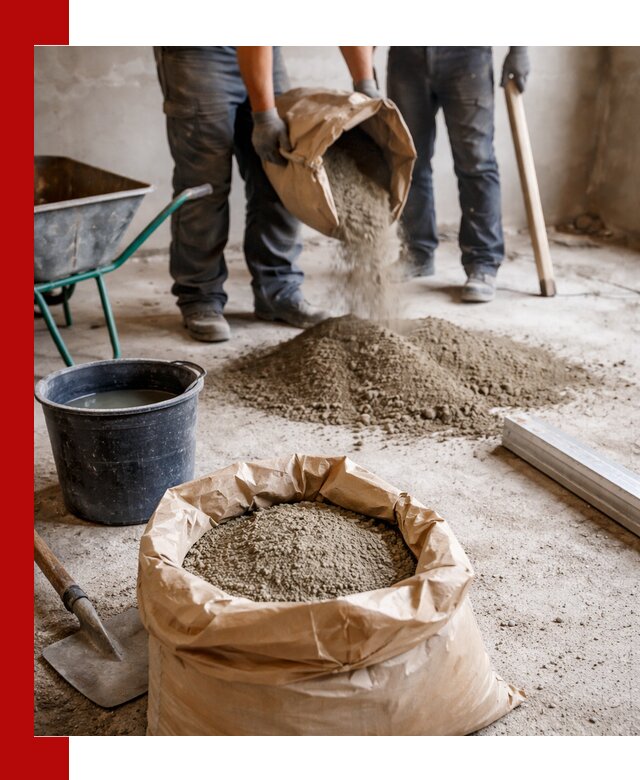 Доставка сухой смеси для стяжки в Подольске