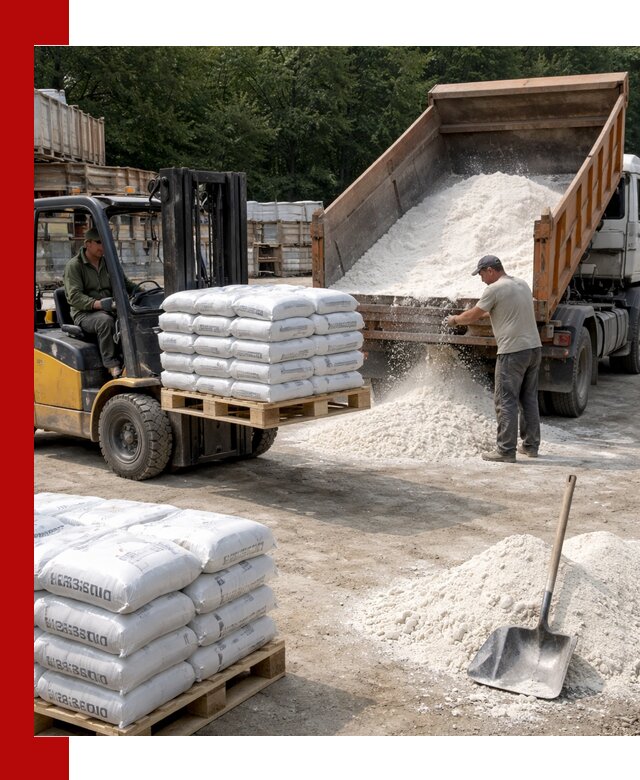 Доставка строительной извести оптом и в розницу в Подольске