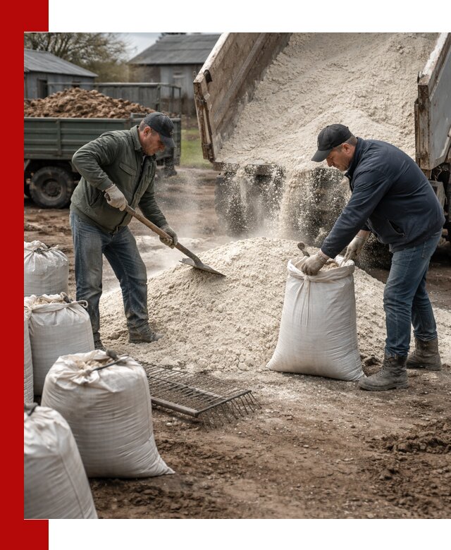 Доставка извести пушонки в Подольске оптом и мелким оптом