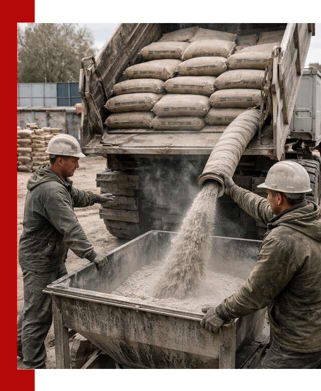 Доставка цемента М400 в Подольске оптом и в розницу