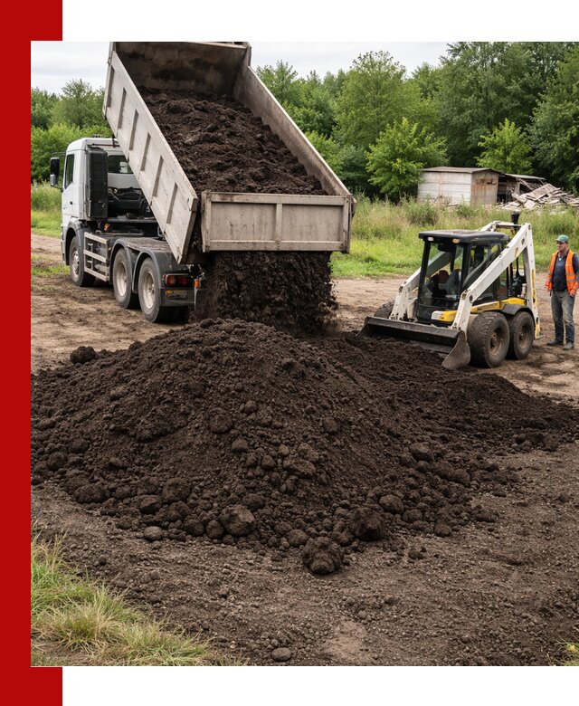 Поставка плодородной земли с доставкой самосвалом в Подольске