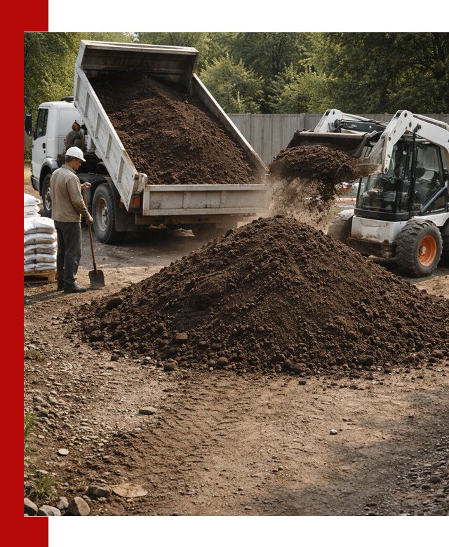 Доставка растительного грунта в Подольске от производителя оптом и в розницу
