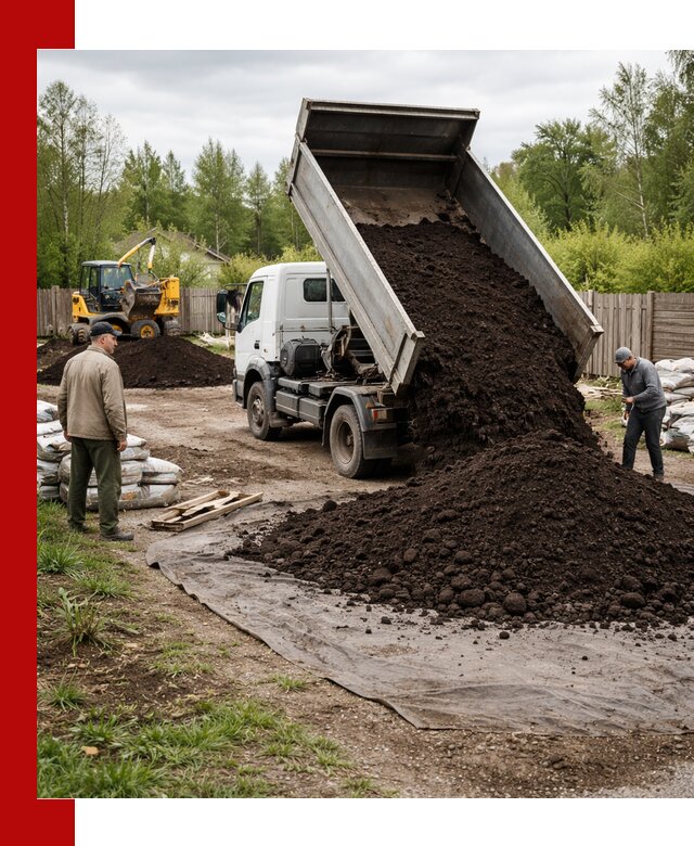 Доставка качественного почвогрунта в Подольске оптом и в розницу