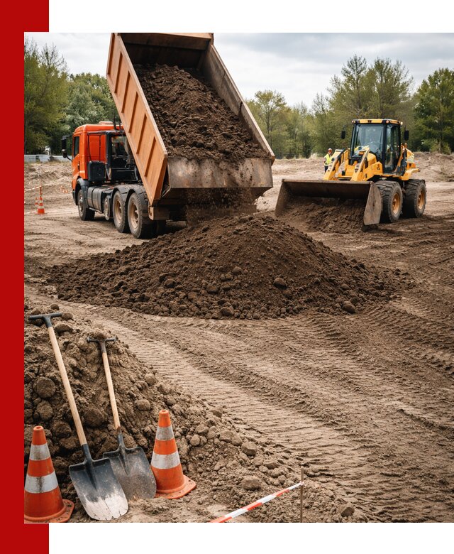 Поставка и доставка планировочного грунта в Подольске